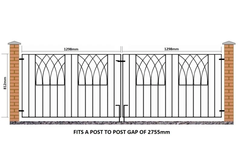 Abbey Double Gate - 812mm (32") High - Image 3