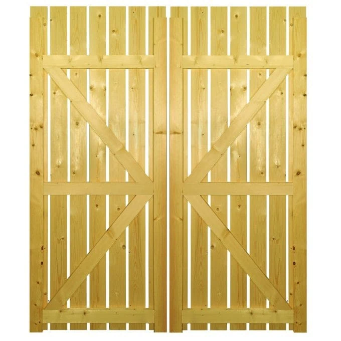 Carlton Timber Driveway Gate – Open Board - Image 2