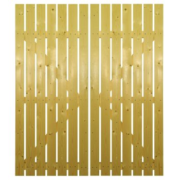 Carlton Timber Driveway Gate – Open Board