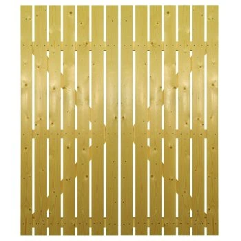 Carlton Timber Driveway Gate – Open Board
