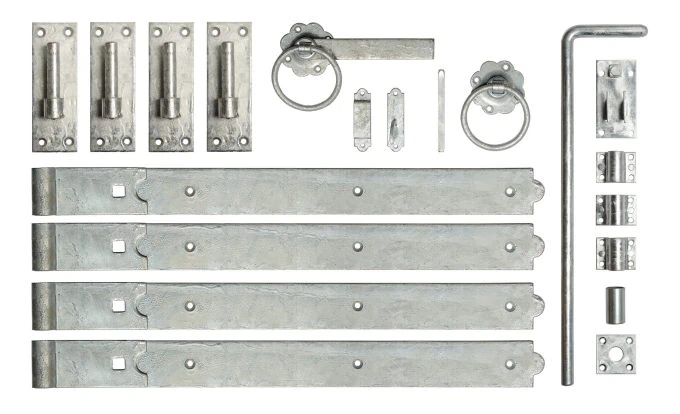 Timber Latching System Timber Gate Double Fittings – Hook & Band + Latch - 24″ - Simply Secure ...