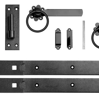Timber Gate Fittings - Hook & Band + Latch - 18"