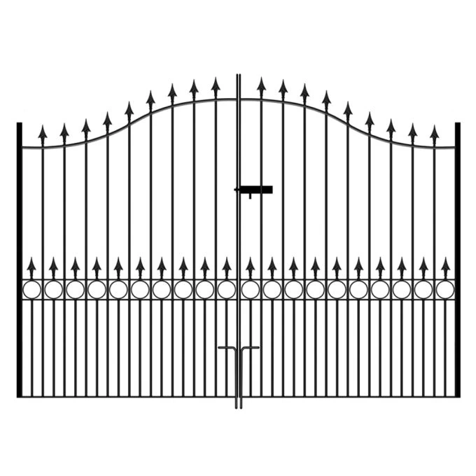 Balmoral Driveway Gate Double Bow Top Tall – 2082mm (82″) High - Image 2