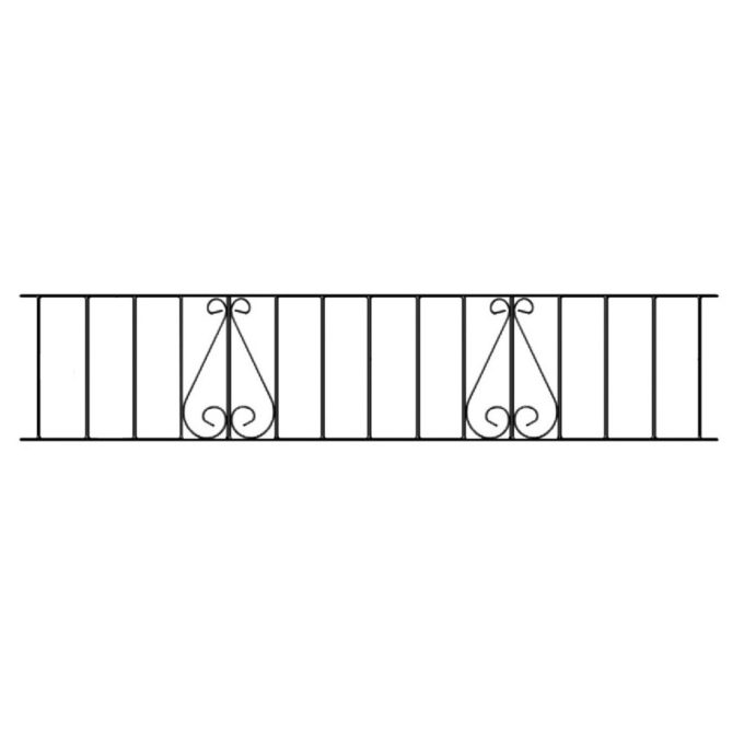 Classic Garden Railing Panel - 355mm (14") High