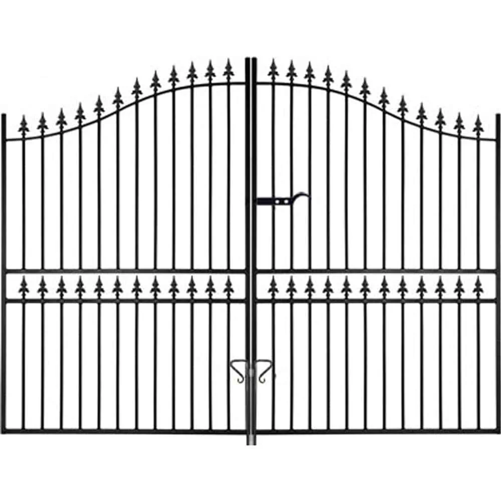 Corfe Double Driveway Gate – Tall Bow Top – 2083mm (82″) High - Image 3