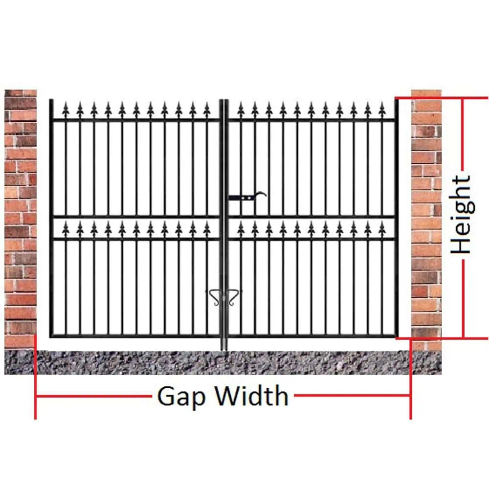 Corfe Double Driveway Gate – Tall – 1778mm (70″) High - Image 2