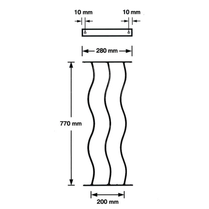 Decking Fencing Panel x2 – Swirl - Image 2