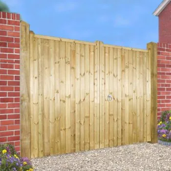 Drayton Timber Driveway Gate – Flat Top – 1800mm High