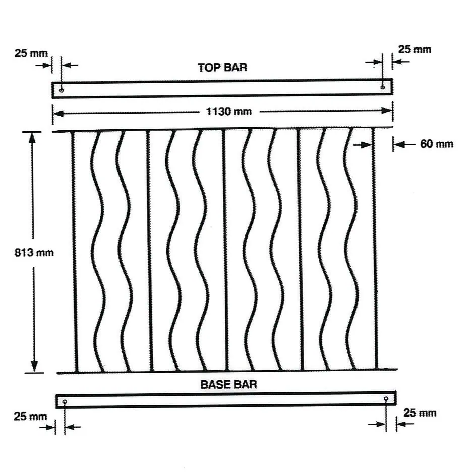 Decking Fencing Panel x1 – Ripple - Image 2