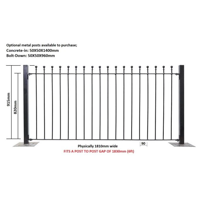 Manor Fence Panel – 1830mm (6′) Wide - Simply Secure (UK) Ltd