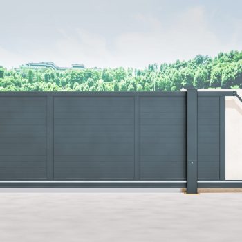 Aluminium Cantilever Sliding Gate - Manual - Full Horizontal Infill