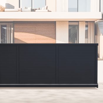 Aluminium Cantilever Sliding Gate – Automatic – Full Horizontal Infill