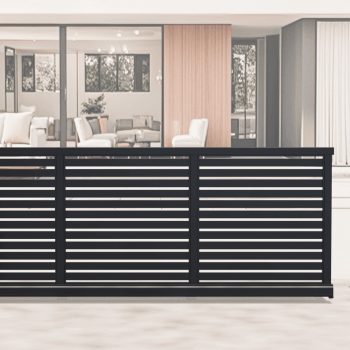 Aluminium Cantilever Sliding Gate – Automatic – Full Open Slat