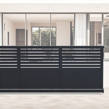 Aluminium Cantilever Sliding Gate – Automatic – Half Slat