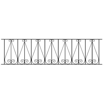 Regent Garden Railing Panel - 395mm (15.5") High