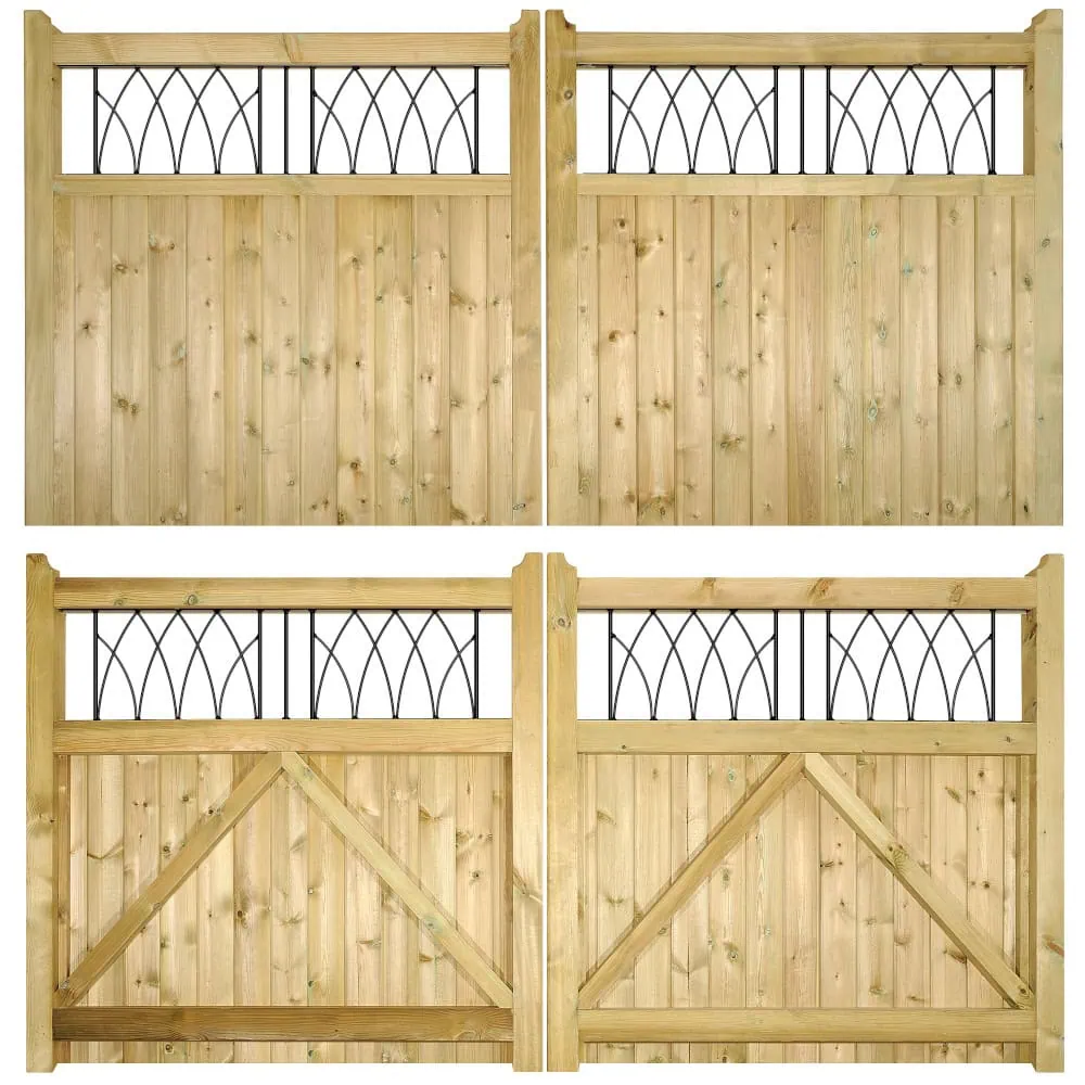 Windsor Timber Driveway Gate - 1200mm High - Image 2