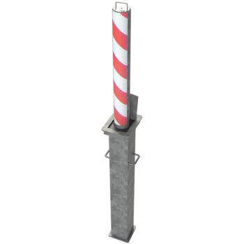 Galvanized Round Standard 670mm Telescopic Security Post