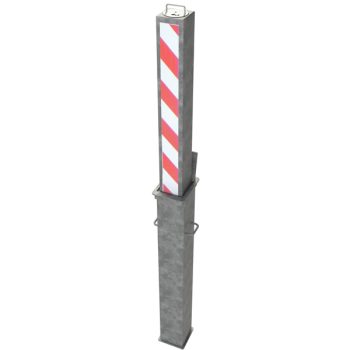 Galvanized Square 850mm Telescopic Security Post