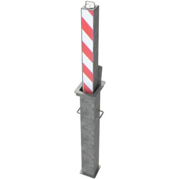 Galvanized Square Standard 670mm Telescopic Security Post