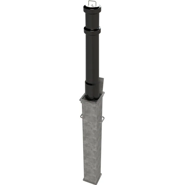 Polymer Cast Round 850mm Telescopic Security Post