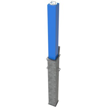 Powder Coated Large Square Telescopic Security Post