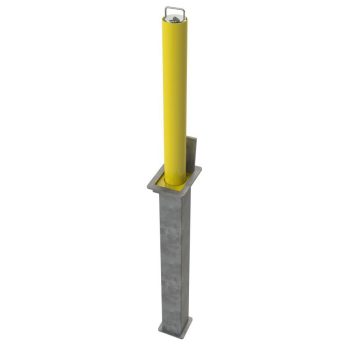 Powder Coated Round Domestic 580mm Telescopic Security Post