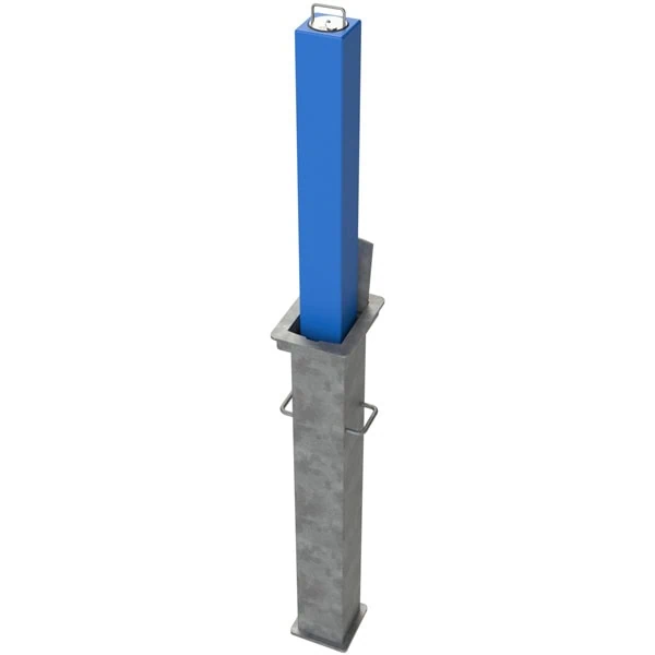 Powder Coated Square Standard 670mm Telescopic Security Post
