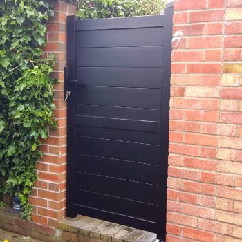 Pedestrian Gate – Solid horizontal infill