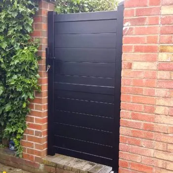 Pedestrian Gate – Solid horizontal infill