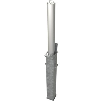 850mm Stainless Steel Large Round Lower Height Lift Assist Telescopic Security Post