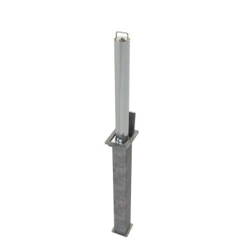 Stainless Steel Round Domestic 580mm Telescopic Security Post