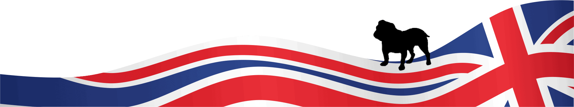 Bulldog logo on a United Kingdom Flag